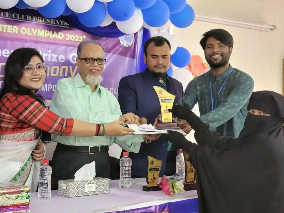 Prize giving ceremony for Winter Olympiad